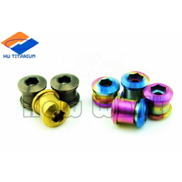 colorful high quality titanium chain ring bolt